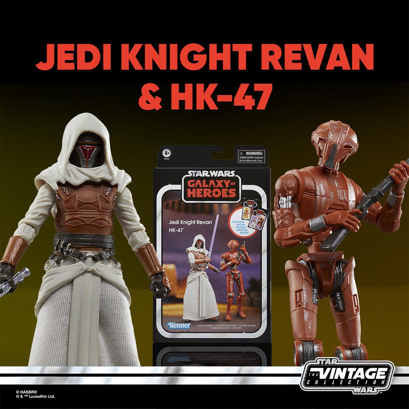 PREVENTA - Jedi Knight Revan & HK-47, Star Wars: The Vintage Collection, Precio Final $1049
