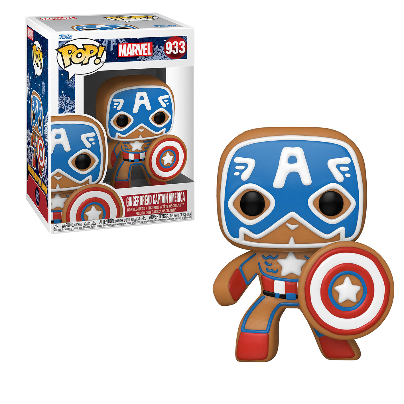 Funko Pop Gingerbread Captain America #933
